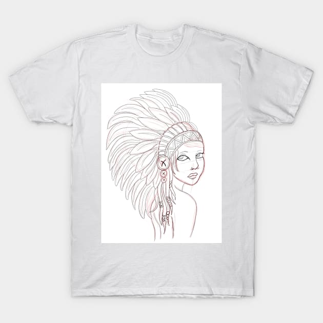 indian girl T-Shirt by Sakusabi